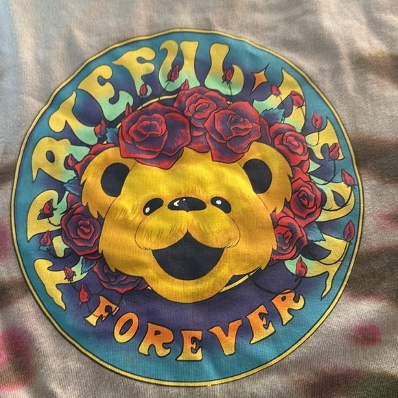 Grateful Dead Women's Forever Grateful
Tie-Dye Crewneck Sweatshirt (S) - Picture 4 of 7
